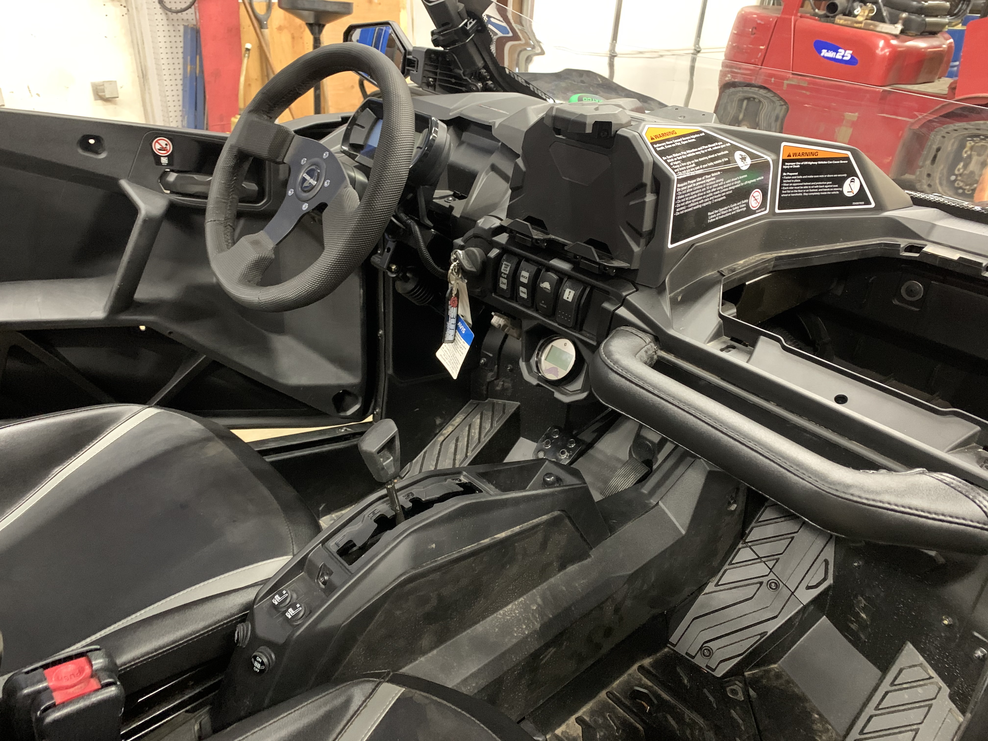 Maverick Trail progress photo three showing wiring work