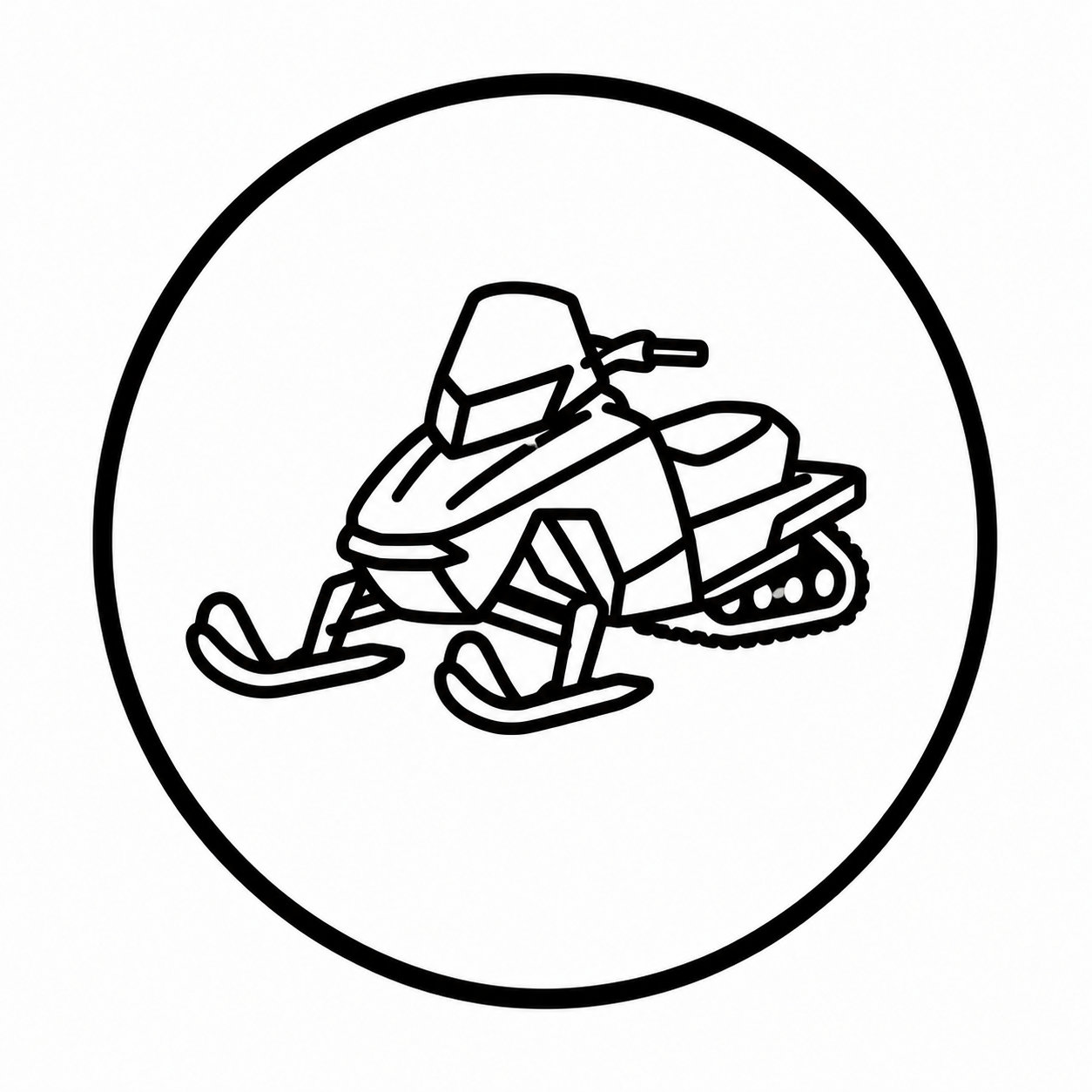 Snowmobile service icon